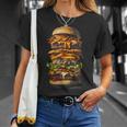 ハンバーガー チーズバーガー ファーストフード愛好家 食通 ギフト Tシャツ 彼女への贈り物