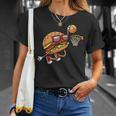 ハンバーガー バスケットボール ファーストフード バスケットボール選手 Tシャツ 彼女への贈り物