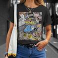 バック・トゥ・ザ・フューチャー 40周年記念ステッカー コラージュ Tシャツ 彼女への贈り物