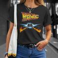 バック・トゥ・ザ・フューチャー デロリアンとロゴ Tシャツ 彼女への贈り物