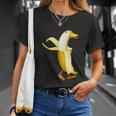 バナナアヒル。おかしいから人形の動物 Tシャツ 彼女への贈り物