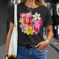 バリの花 ワードアート バリ島インドネシア土産 Tシャツ 彼女への贈り物