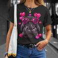 バレンタイン カバ シャツ かわいい カバ 動物 カバ 恋人 Tシャツ 彼女への贈り物
