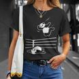 パンダ ベア レスラー レスリング グラップリング Tシャツ 彼女への贈り物