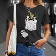パンダのポケットに入ったパンダ Tシャツ 彼女への贈り物
