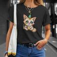パーティー 猫 ドリンク 飲んだ 酔った プッシー キティ 猫 お祝い ブーー Tシャツ 彼女への贈り物