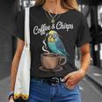 ヒップスター セキセイインコ コーヒー セキセイインコ Tシャツ 彼女への贈り物