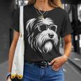 ビアデッド・コリー サングラス 犬 グラフィック デザイン Tシャツ 彼女への贈り物
