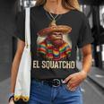 ビッグフット エル・スクワッチョ 面白い 南西メキシコ ソンブレロ Tシャツ 彼女への贈り物