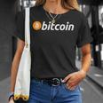 ビットコインbtcロゴ暗号トレーダーマイナーホドルムーンフリーダムギフト Tシャツ 彼女への贈り物