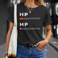 ビデオゲームのようなhp&Mpゲージ。 Tシャツ 彼女への贈り物