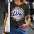ビンテージ Esso ガソリンスタンドサイン Tシャツ 彼女への贈り物