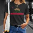 ビンテージ1846年カリフォルニアベアリパブリックカリフォルニア州旗 Tシャツ 彼女への贈り物