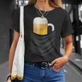 ビール 酒 面白いtシャツ 面白い ジョッキ ポケット 飲み おもしろ 飲み会 のんべえ メンズ ネタ 服 Tシャツ 彼女への贈り物