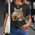 ビールジョッキ かわいい猫 Tシャツ 彼女への贈り物