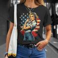 ピンアップセクシースタイルアメリカの象徴 Tシャツ 彼女への贈り物