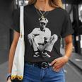 ピーター・トッシュ 座っている写真 リー・ジャフィー Tシャツ 彼女への贈り物