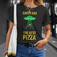 ファニー Ufoピザスペース 宇宙人 地球外生物 Tシャツ 彼女への贈り物