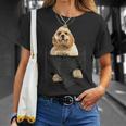ファニーアメリカンコッカースパニエル ポケットに入った犬好き向け Tシャツ 彼女への贈り物