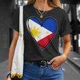 フィリピン独立記念日 I Love Philippines 国旗 ハート Tシャツ 彼女への贈り物