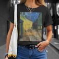 フィンセントファンゴッホの夜のカフェテラス Tシャツ 彼女への贈り物