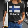 フィンランド国旗tシャツ Tシャツ 彼女への贈り物