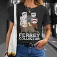 フェレット コレクター ファニー フェレット 恋人 Tシャツ 彼女への贈り物