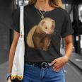 フェレットオーナーペットフェレット Tシャツ 彼女への贈り物