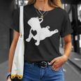 フレンチブルドッグ ヨガポーズシャツ 愛のハートフレンチギフト付き Tシャツ 彼女への贈り物