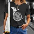 フレンチホルン製図コンサートバンドホルニスト Tシャツ 彼女への贈り物