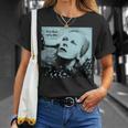 ブライアン・ウォードによるデヴィッド・ボウイ ハンキードリー ブルー 写真 Tシャツ 彼女への贈り物