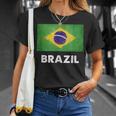 ブラジル国旗tシャツ Tシャツ 彼女への贈り物