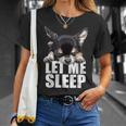 ブラック&タン チワワ Let Meleep Dog Chiwawa Lover Tシャツ 彼女への贈り物