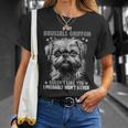 ブリュッセル グリフォン 愛犬家の飼い主のためのデザイン ブリュッセル グリフォン Tシャツ 彼女への贈り物