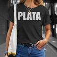プラタ 姓 レトロ ヒスパニック メキシコ スペイン語 家族 Tシャツ 彼女への贈り物