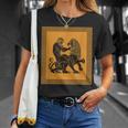 ヘラクレスライオン ギリシャ神話 古代神話 歴史アート Tシャツ 彼女への贈り物
