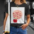 ヘルシーシャツアップル 最新 医者を遠ざける Tシャツ 彼女への贈り物