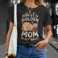 ベスト・ゴールデン・ママ、子犬とゴールデン・レトリーバー Tシャツ 彼女への贈り物