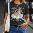 ベスト・ドッグ・ママ、子犬とジャック・ラッセル・テリア Tシャツ 彼女への贈り物