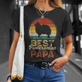 ベスト・ポメラニアン・パパ 父の日 ポム・ドッグ Tシャツ 彼女への贈り物
