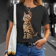 ベンガル猫 レオパード猫 レオパデット かわいいベンガル猫 Tシャツ 彼女への贈り物