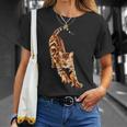 ベンガル猫ストレッチ Tシャツ 彼女への贈り物