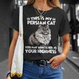 ペルシャ猫Tシャツ 彼女への贈り物