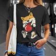 ボウリング 柴犬 犬 ポケット カワイイ ボウラー メンズ レディース キッズ Tシャツ 彼女への贈り物