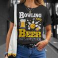 ボウリングビール だからここにいるボウラー Tシャツ 彼女への贈り物