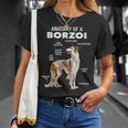 ボルゾイの解剖学 Tシャツ 彼女への贈り物