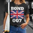 ボンドユニオンフラッグ 007 レトロシャツ Tシャツ 彼女への贈り物