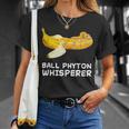 ボールパイソン ささやき蛇 爬虫類 爬虫類 バナナ Tシャツ 彼女への贈り物