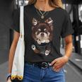 ポケットに入ったチワワ チワワ 子犬 長髪 犬好き Tシャツ 彼女への贈り物