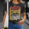 ポテトチップスは常に答えです スナック愛好家 ポテトチップス Tシャツ 彼女への贈り物
